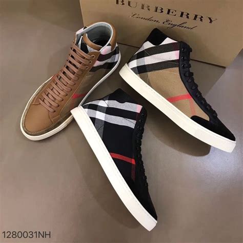 burberry gym shoes for men|burberry shoes men high top.